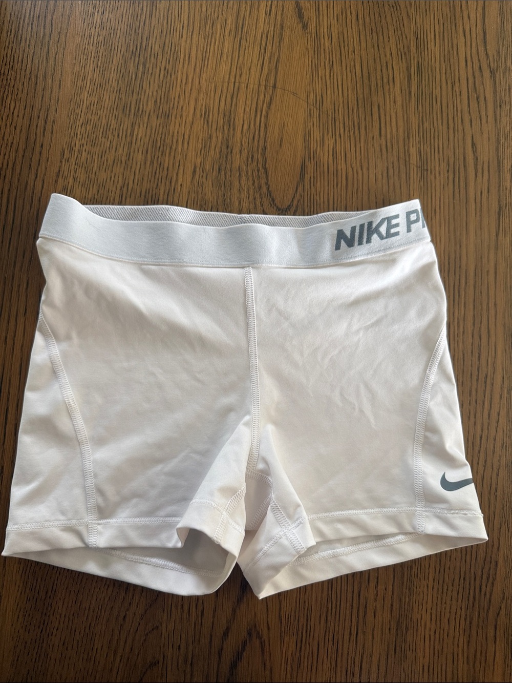 Nike Dri-Fit White Women's Training Bike Shorts